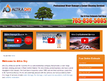 Tablet Screenshot of altradry.com
